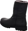 A black winter boot with fur lining, shown from the side. Anteprima dell’immagine prodotto
