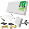 Sat Flachantenne Quad LNB HD Sat Anlage für 4 Teilnehmer Produktbild-Vorschau 1