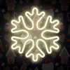 Forever Light Neon LED Płatek śniegu biała lampa ścienna na Podgląd zdjęcia produktu 8