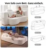 Sofa 3-Sitzer mit Schlaffunktion, 196 cm Komfortables Produktbild-Vorschau 2