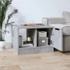 vidaXL Konferenční stolek Concrete Grey 50x50x36 cm Dřevěný Náhled obrázku produktu 3