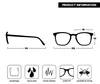 OPULIZE Bex Lesebrille 2er Pack Groß Quadrat Cool Designer Produktbild-Vorschau 3