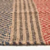 HOMESCAPES Handgewebter Schwarz-Roter Jute-Teppich mit Produktbild-Vorschau 3