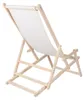 Sonnenliege Armlehne Beige Strand Campingstuhl Holz Produktbild-Vorschau 4