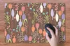 MuchoWow® Schreibtischunterlage Blumen - Vase - Muster Produktbild-Vorschau 3