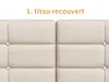 Letto imbottito INONEFT 140x200 cm con LED e USB, divano Anteprima dell’immagine prodotto 15