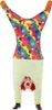 A full-body shot of an upside-down clown costume laid out flat against a white background. Produktbild-Vorschau