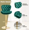 Abrihome Barhocker 2er-Set, Grün, mit Rückenlehne & Produktbild-Vorschau 5