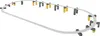 A toy train track elevated by supports. Produktbild-Vorschau