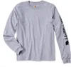 Carhartt Logo Langarmshirt (Light Grey,M) Produktbild-Vorschau 1