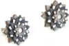 BeWooden Ohrringe für Frauen Red Flower Earrings dunkelgrau Produktbild-Vorschau 1