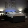 vidaXL Boxspringbett mit Matratze Schwarz 140x200 cm Stoff Produktbild-Vorschau 5