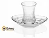 LAV Derin 6 pcs. soucoupe en verre avec un design élégant Voir les images du produit 5