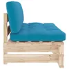 Outdoor-Mittelsofa Paletten Imprägniertes Kiefernholz Produktbild-Vorschau 4