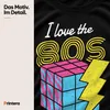 I love the 80s 80s retro neon eighties magic cube flash pop Anteprima dell’immagine prodotto 4