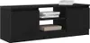 vidaXL Armoire TV noire imitation chêne 102x30x36 cm Bois Voir les images du produit 4