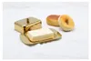 Echtwerk Butterdose aus Edelstahl silber, Farbe:Gold Produktbild-Vorschau 2