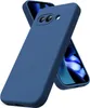 A blue phone case is shown in a studio shot, with another phone visible in the background.