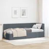 vidaXL Hoekbed met hoofdeinde, donkergrijs, 80 cm x 200 cm, Productafbeelding-voorbeeld 2