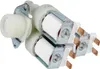 A close-up studio shot of a washing machine solenoid valve. Produktbild-Vorschau