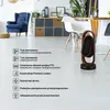 A product information graphic showing a heater with text overlays detailing its features. Podgląd zdjęcia produktu