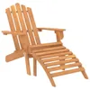 A wooden Adirondack chair with a matching footrest, shown on a white background. Náhled obrázku produktu