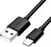 A black USB-A to USB-C cable on a white background. Náhľad obrázku produktu