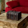Schatzkiste Schatztruhe Holztruhe mit Kunstleder 28 x 17 x Produktbild-Vorschau 8