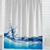 Digitaldruck Textil Duschvorhang 120x200 cm WASSERWELLE Produktbild-Vorschau 1