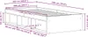 Bettgestell ohne Matratze Schwarz Eichen-Optik 100x200 cm Produktbild-Vorschau 9
