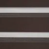 A close-up, full-frame shot of a dark brown roller blind with alternating sheer and opaque stripes. Produktbild-Vorschau