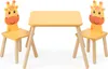 Navaris Kindersitzgruppe 3tlg. aus Holz - 1 Kindertisch 2 Produktbild-Vorschau 6