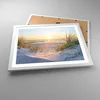 Gerahmtes Poster - Weißer Rahmen - Düne Strand Meer - 50x40 Produktbild-Vorschau 3