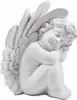Schutzengel Figur Schlafend Weiß 20cm - Deko Engel Statue Produktbild-Vorschau 1