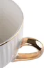 Set aus 6 Tassen mit Untertasse in Box ecru gestreift gold Produktbild-Vorschau 10