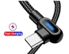 USB-C Kabel 90° Winkel LED Ladekabel Typ A-C Produktbild-Vorschau 7
