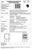 A technical datasheet with diagrams and specifications for an electrical component. Produktbild-Vorschau