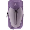 A front view of a purple and gray backpack. Produktbild-Vorschau