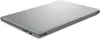 A closed silver Lenovo laptop is shown from a slightly elevated side angle against a white background. Produktbild-Vorschau