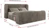 MKS MEBLE Doppelbett Polsterbett mit Lattenrost 140x200 Produktbild-Vorschau 6