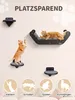 Kletterwand Katzen Set mit Katzenbett und 3 Stufen, Produktbild-Vorschau 2