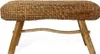 Wasserhyazinth Teakholz Sitzbank CASABLANCA 90cm natural Produktbild-Vorschau 2