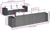 8-tlg. Garten-Sofagarnitur mit Kissen Braun Poly Rattan Produktbild-Vorschau 3