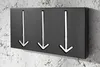 riess-ambiente Moderne Design Wandgarderobe ARROW 30cm Produktbild-Vorschau 2