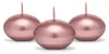 Metallic Schwimmkerze, Roségold, 4cm (1 Packung / 50 Stück) Produktbild-Vorschau 1