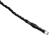 A close-up of a black twisted wire with a small LED light at the end. Náhled obrázku produktu