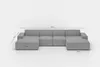 Wohnlandschaft Sofa U-Form CELES PREMIUM XS in Stoff Scala Produktbild-Vorschau 3