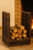 Kobolo stojak na drewno kominkowe 48x44x74cm krabu rattan z Podgląd zdjęcia produktu 2