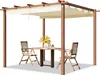 PRIMEYARD Pergola 3x3 m s posuvnou střechou a ocelovým Náhled obrázku produktu 1