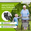 Juskys Rollator Vital faltbar, leicht, höhenverstellbar - Produktbild-Vorschau 7